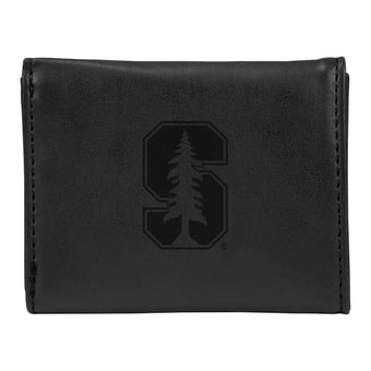 Black Stanford Cardinal Trifold Wallet