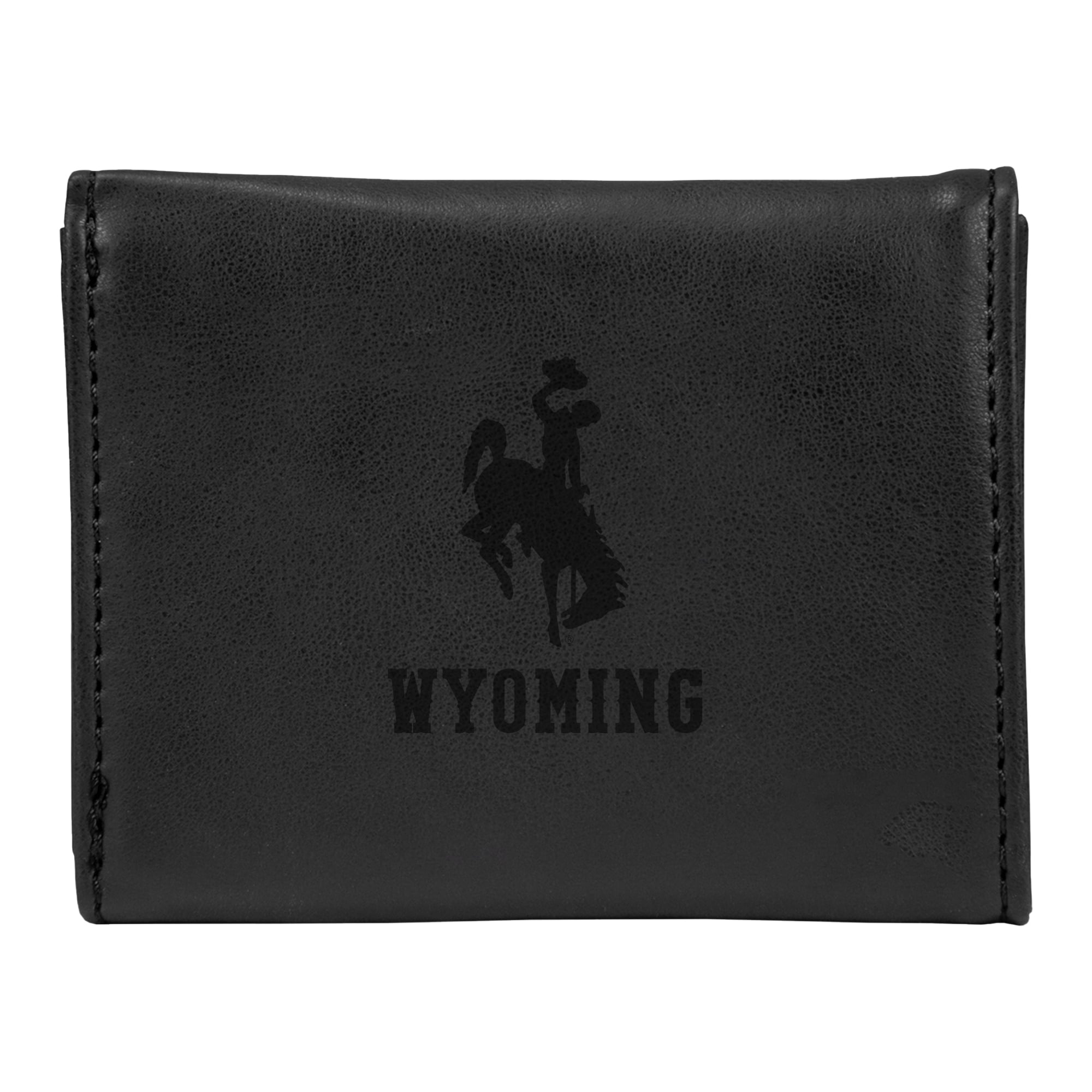 Black Wyoming Cowboys Trifold Wallet