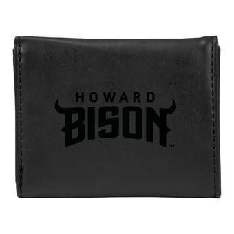 Black Howard Bison Trifold Wallet