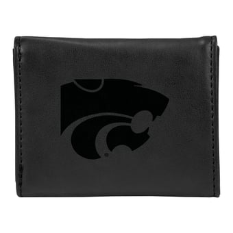 Black Kansas State Wildcats Trifold Wallet