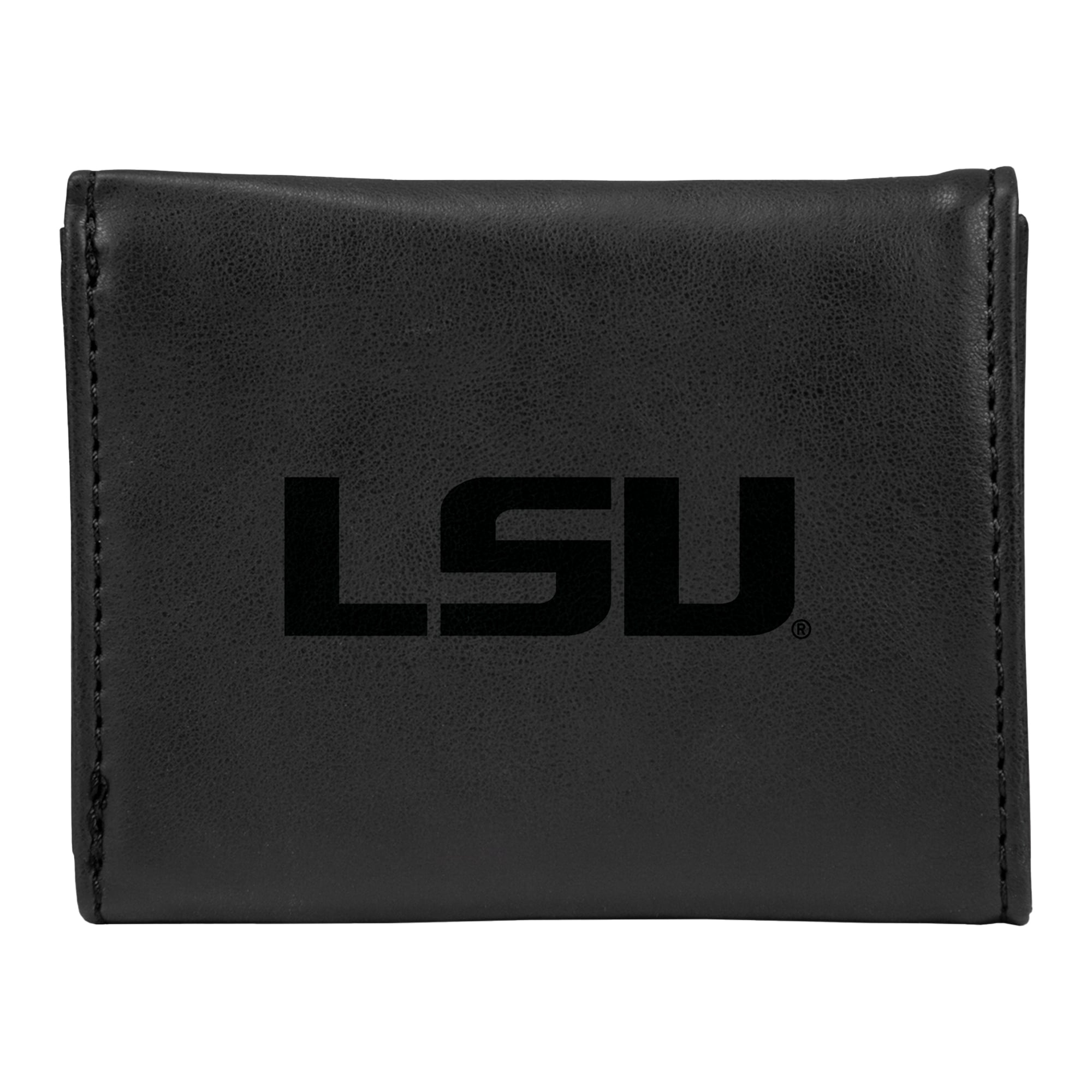 Black LSU Tigers Trifold Wallet