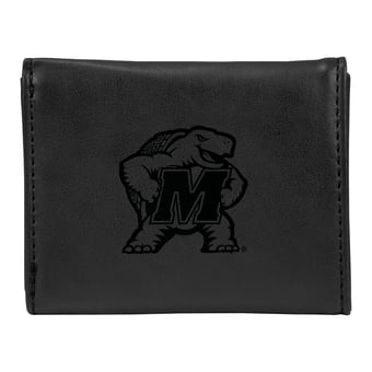 Black Maryland Terrapins Trifold Wallet