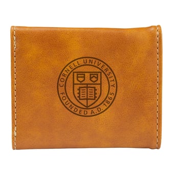 Brown Cornell Big Red Trifold Wallet