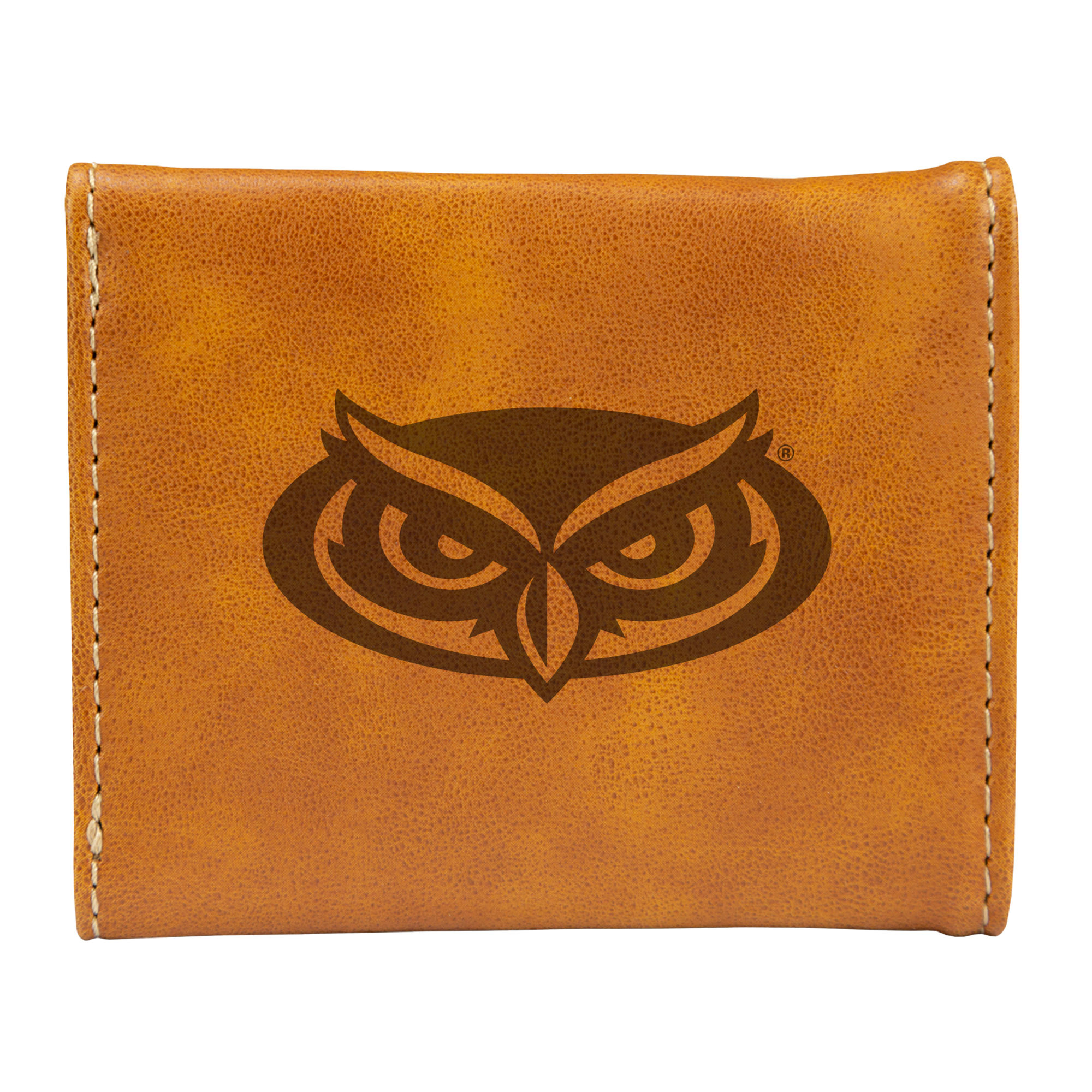 Brown Florida Atlantic Owls Trifold Wallet