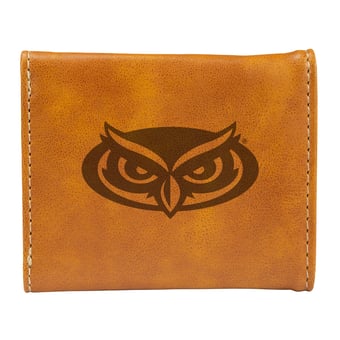 Brown Florida Atlantic Owls Trifold Wallet