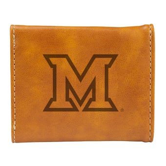 Brown Miami University RedHawks Trifold Wallet