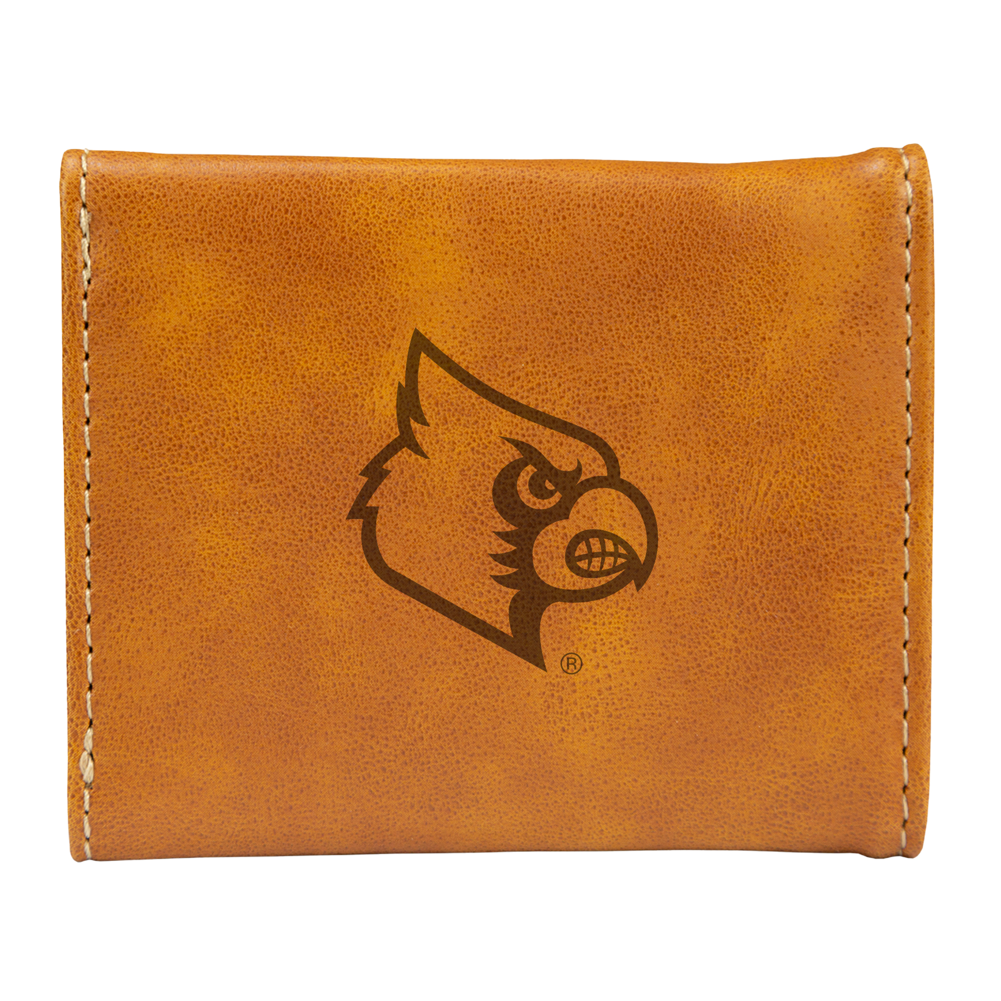 Brown Louisville Cardinals Trifold Wallet