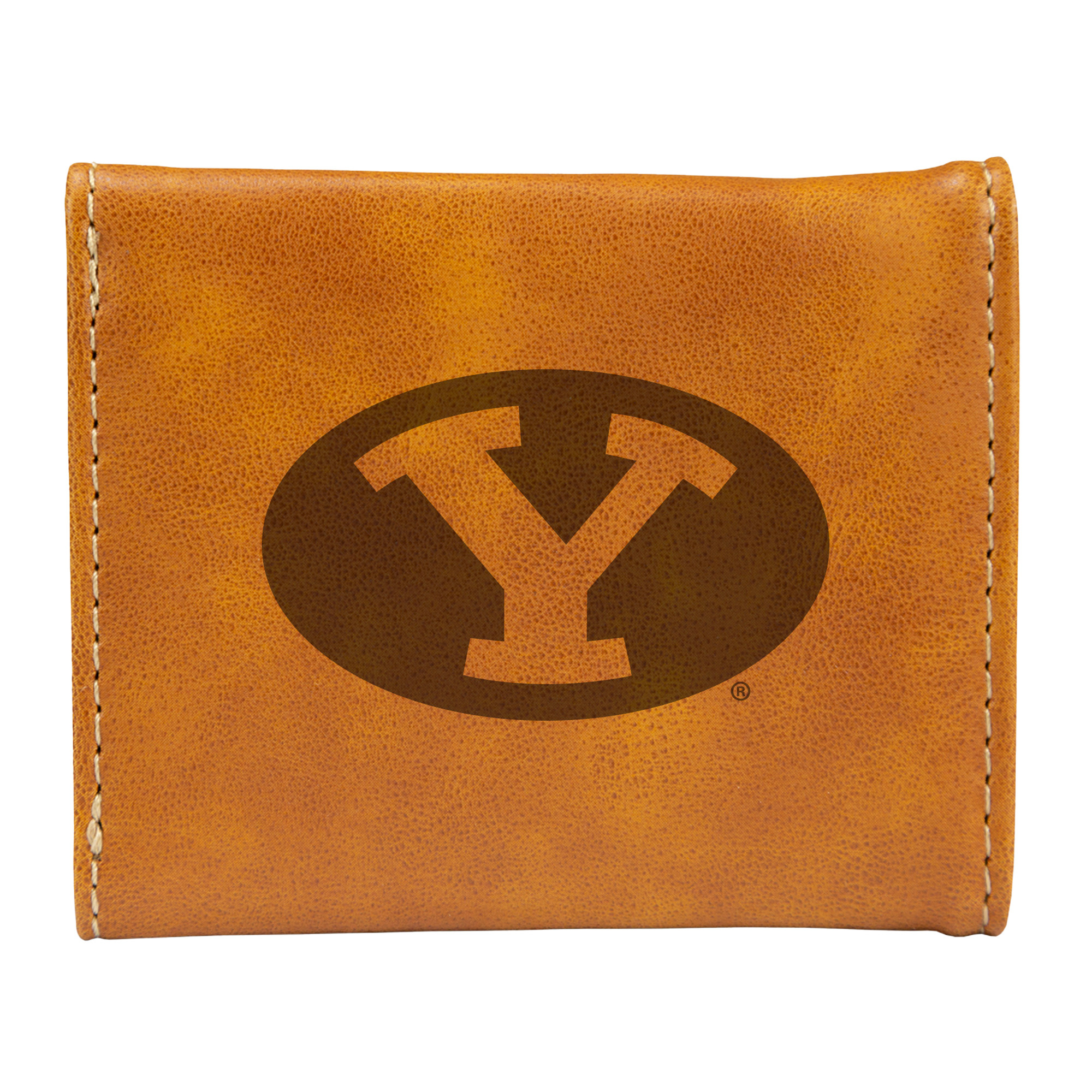 Brown BYU Cougars Trifold Wallet