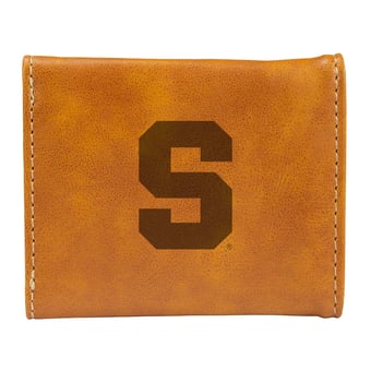 Brown Syracuse Orange Trifold Wallet