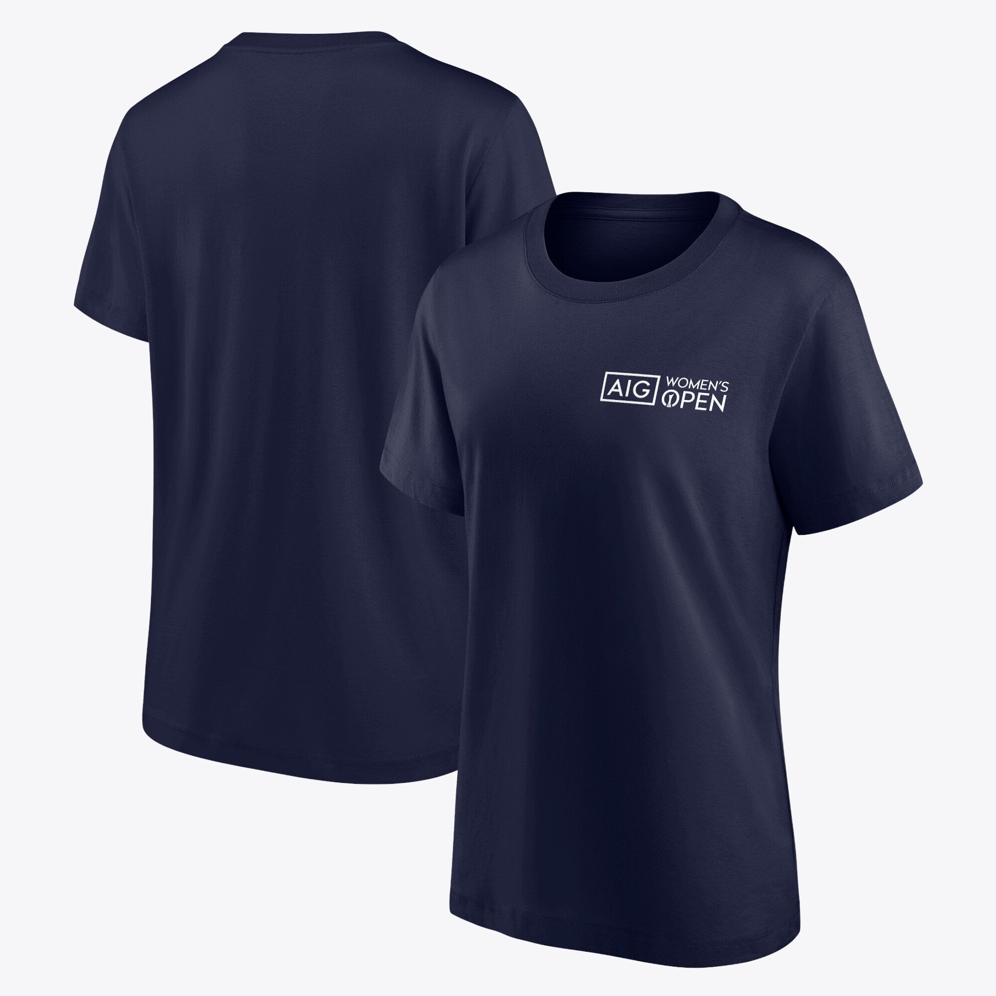 T-shirt AIG da donna con logo aperto piccolo - Blu scuro - Donna