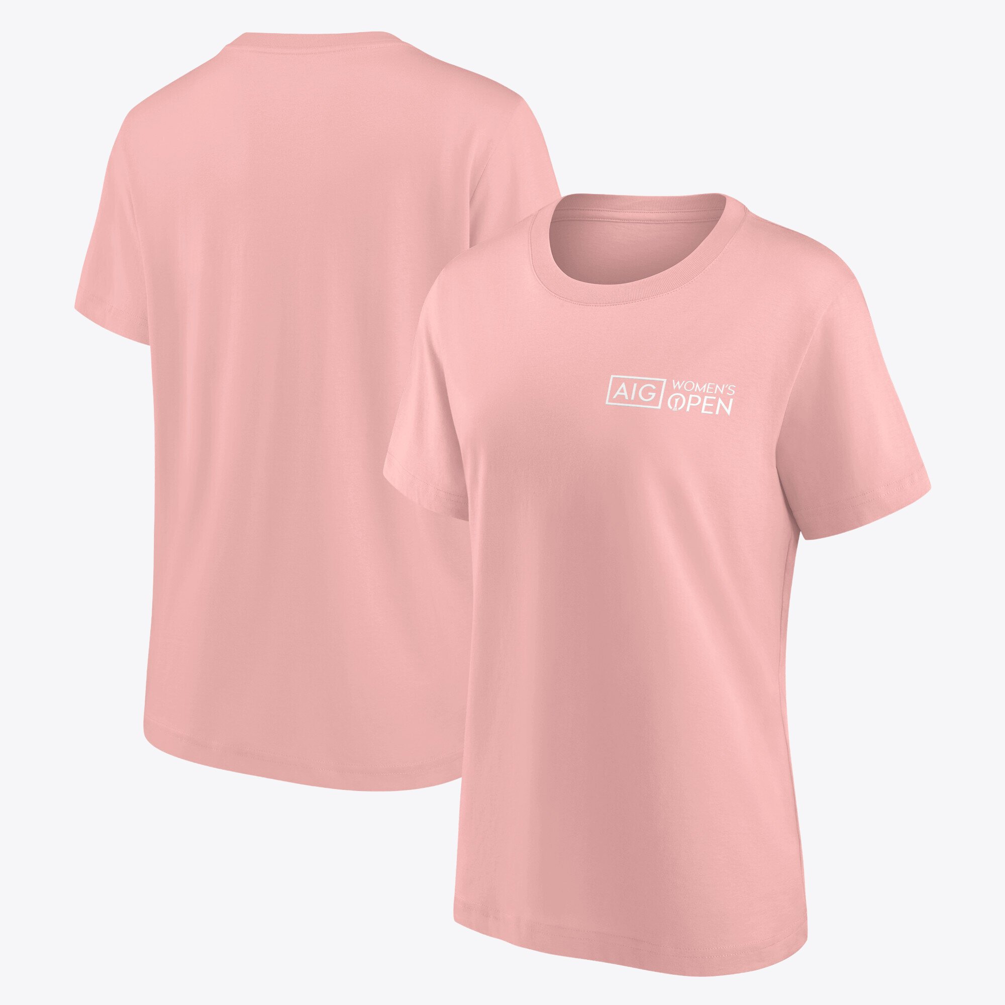 T-shirt da donna AIG Open Small Logo - Rosa - Donna