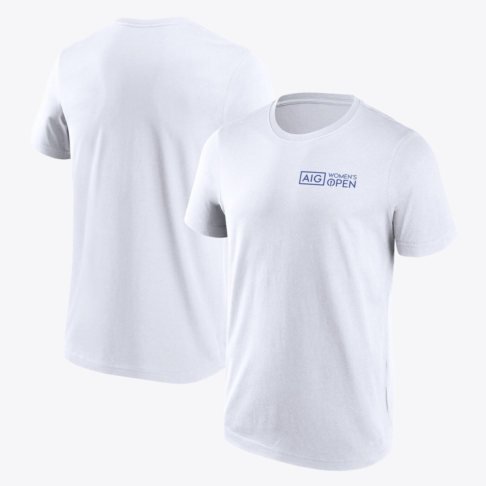 T-shirt AIG da donna con logo aperto piccolo - bianca