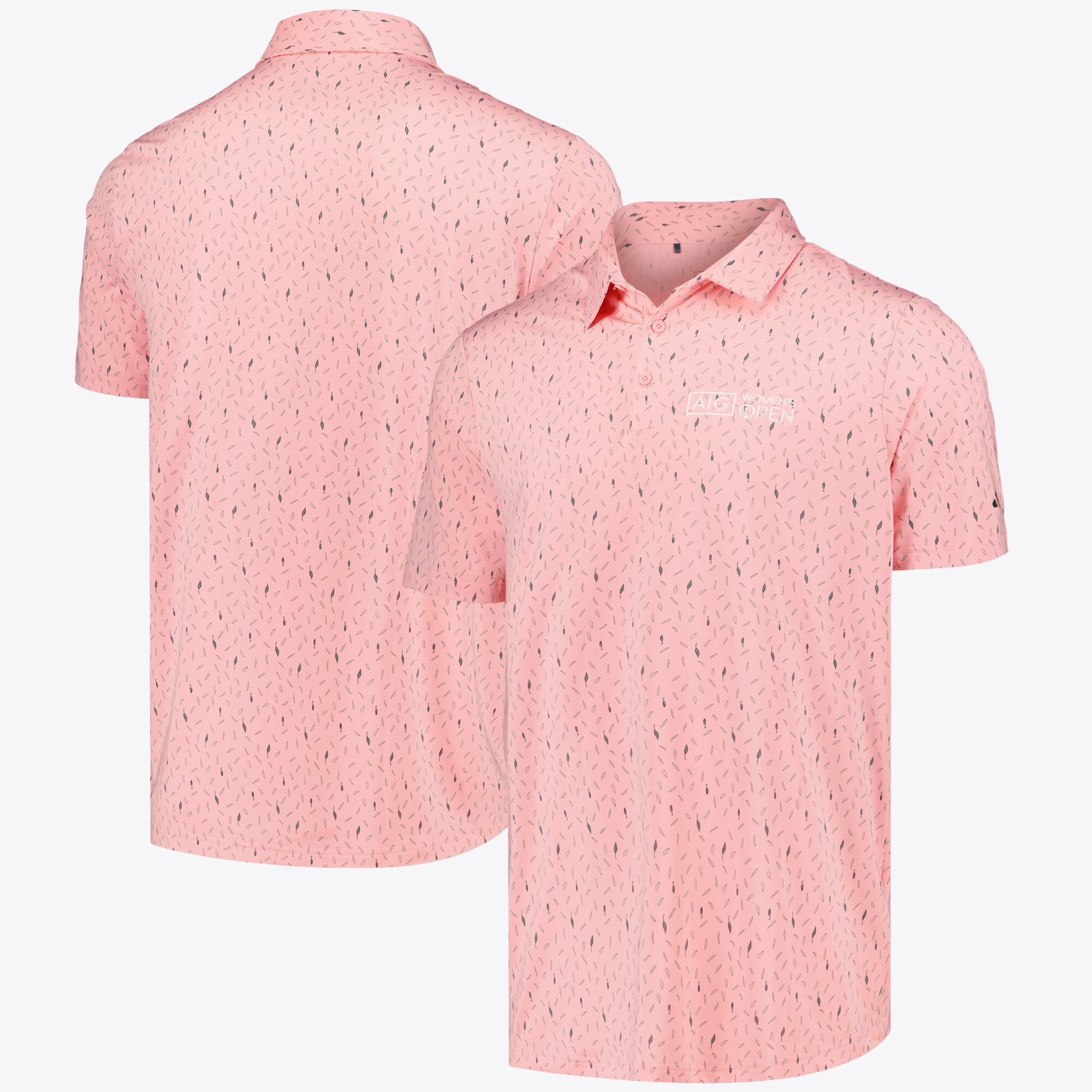 Polo da donna AIG Open Adidas Ultimate 365 con stampa all over - rosa