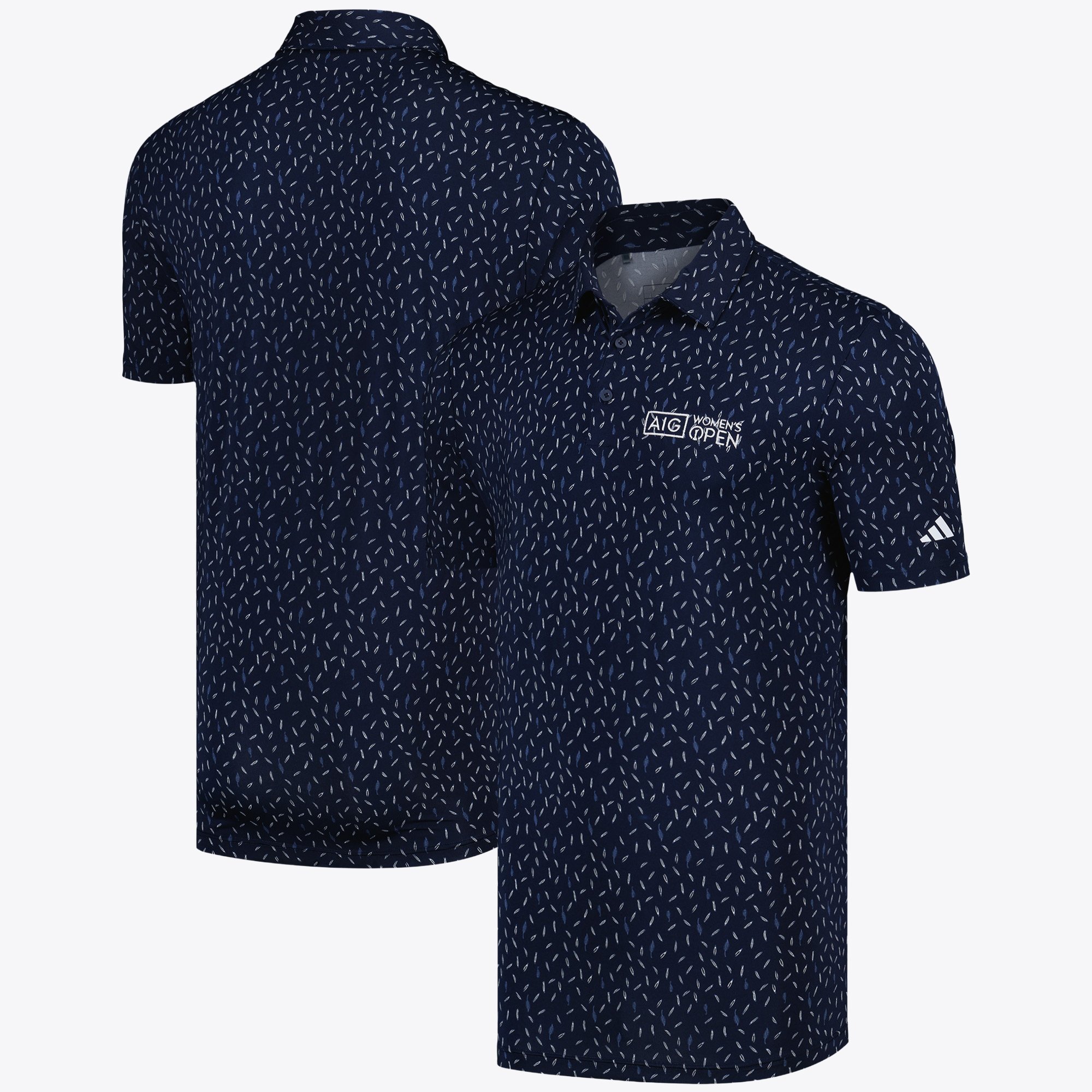 Polo AIG da donna Open Adidas Ultimate 365 con stampa all over - blu scuro