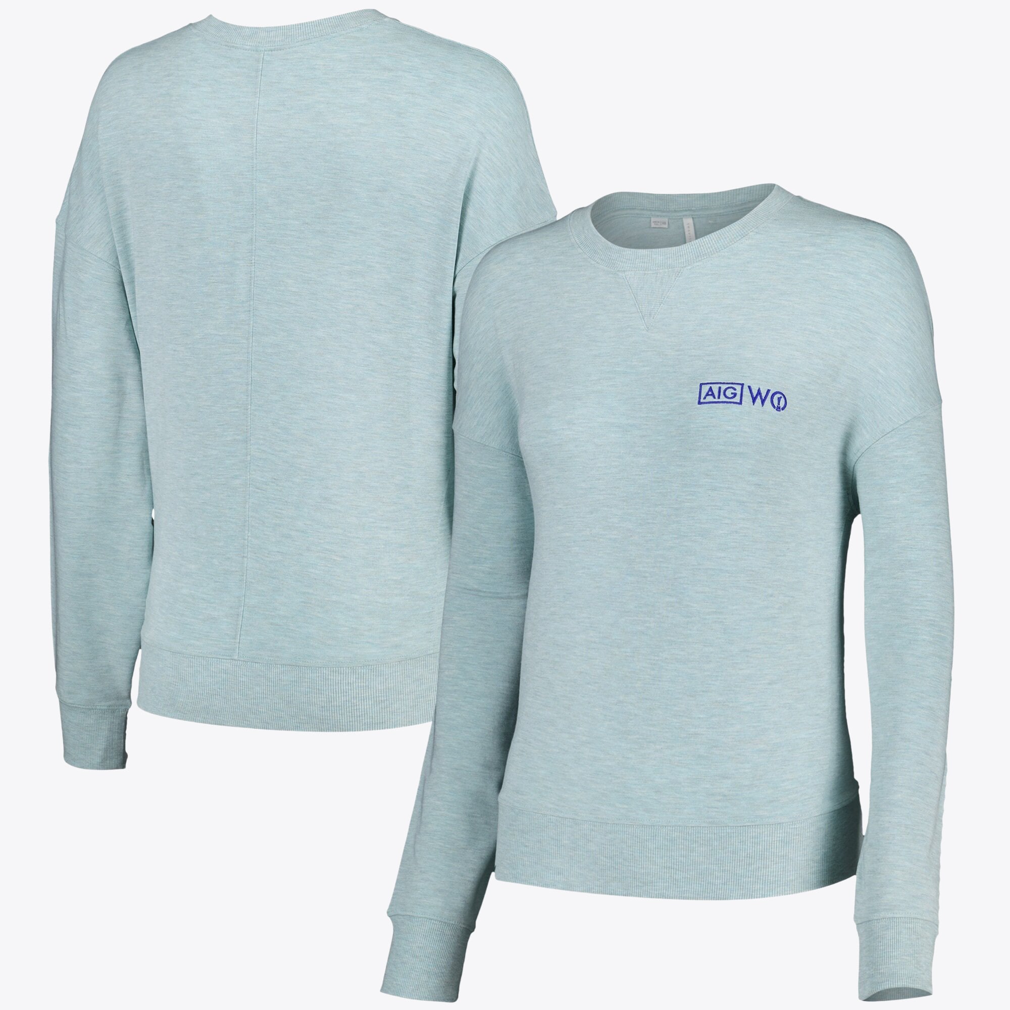 Felpa AIG da donna Open Travis Mathew Cloud Terry Crew - Heather Ether - da donna