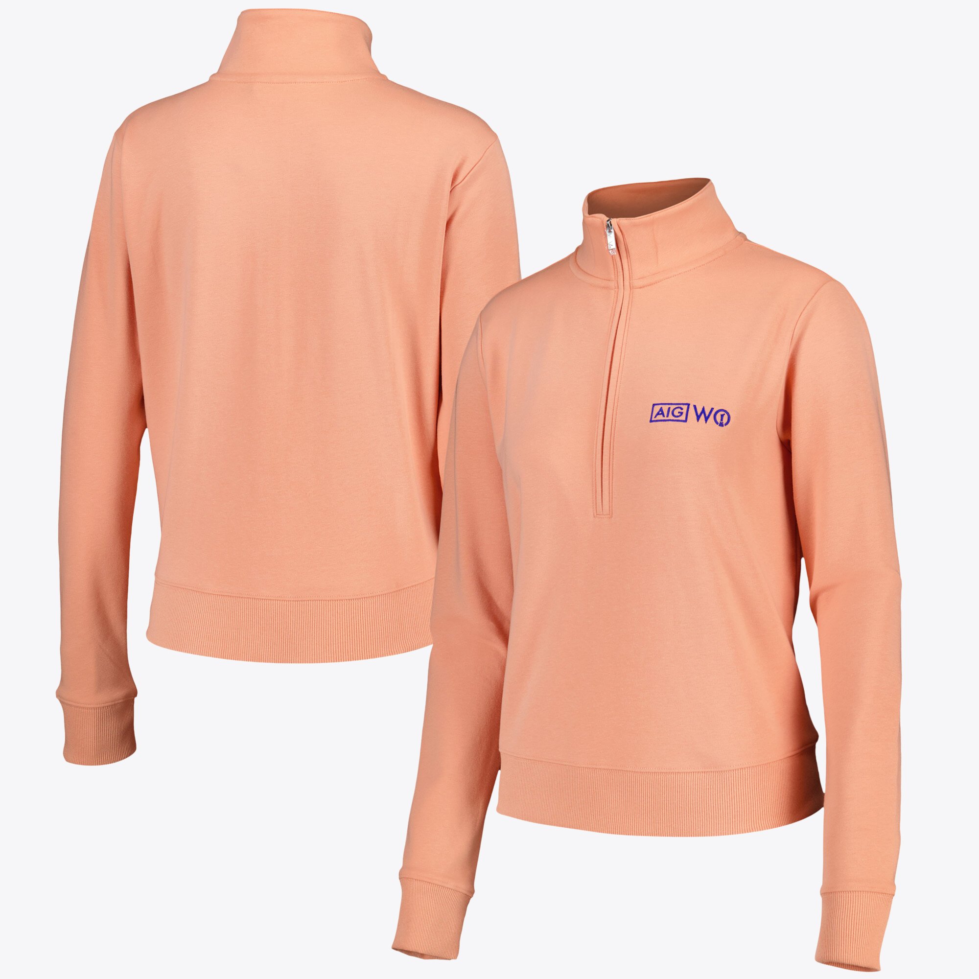 Felpa AIG da donna Open Travis Mathew Cloud 1/2 Zip - Canyon Sunset - Donna