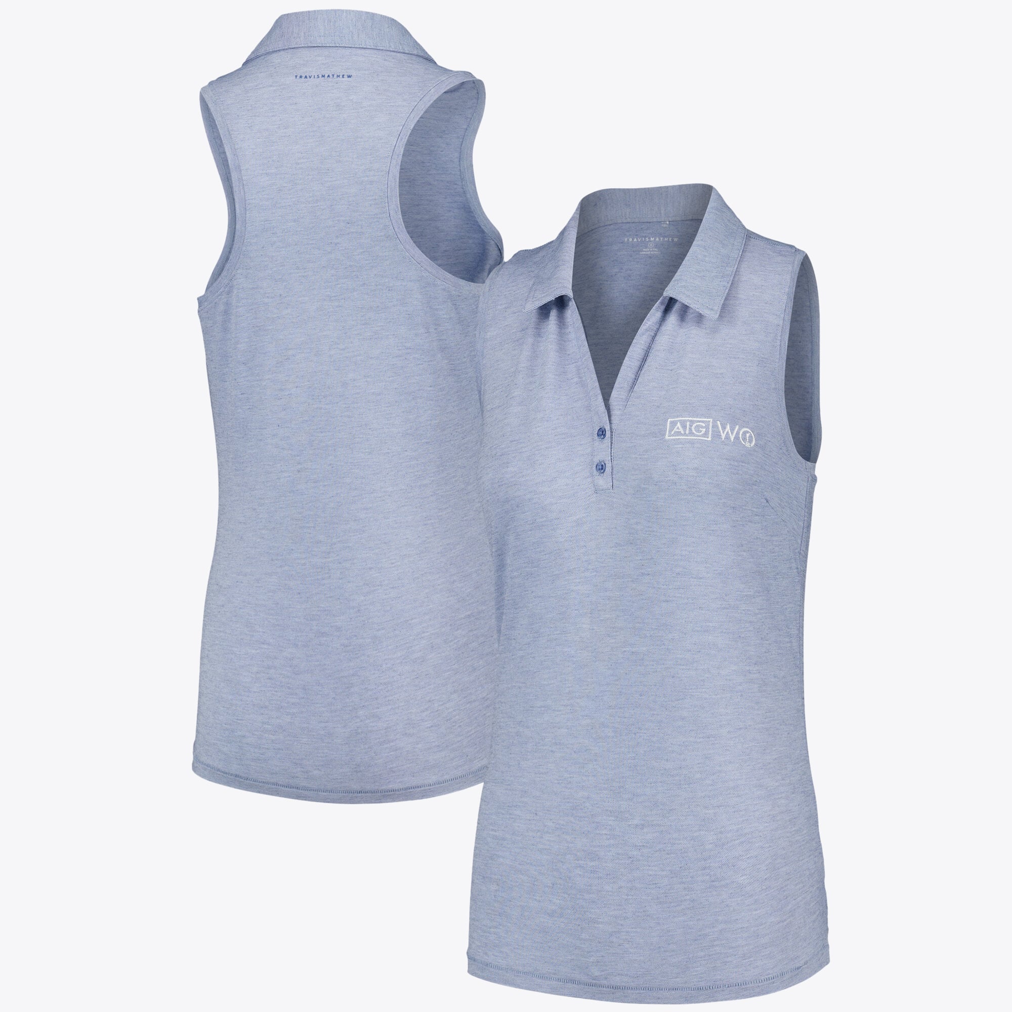 Polo senza maniche AIG Open Travis Mathew da donna - Moonlight Blue - Donna