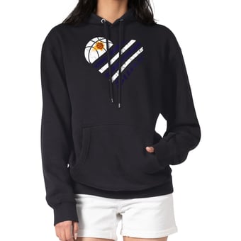 Women's G-III 4Her by Carl Banks  Black Phoenix Suns  Heart Pullover Hoodie