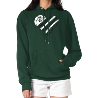 Women's G-III 4Her by Carl Banks  Green Boston Celtics  Heart Pullover Hoodie