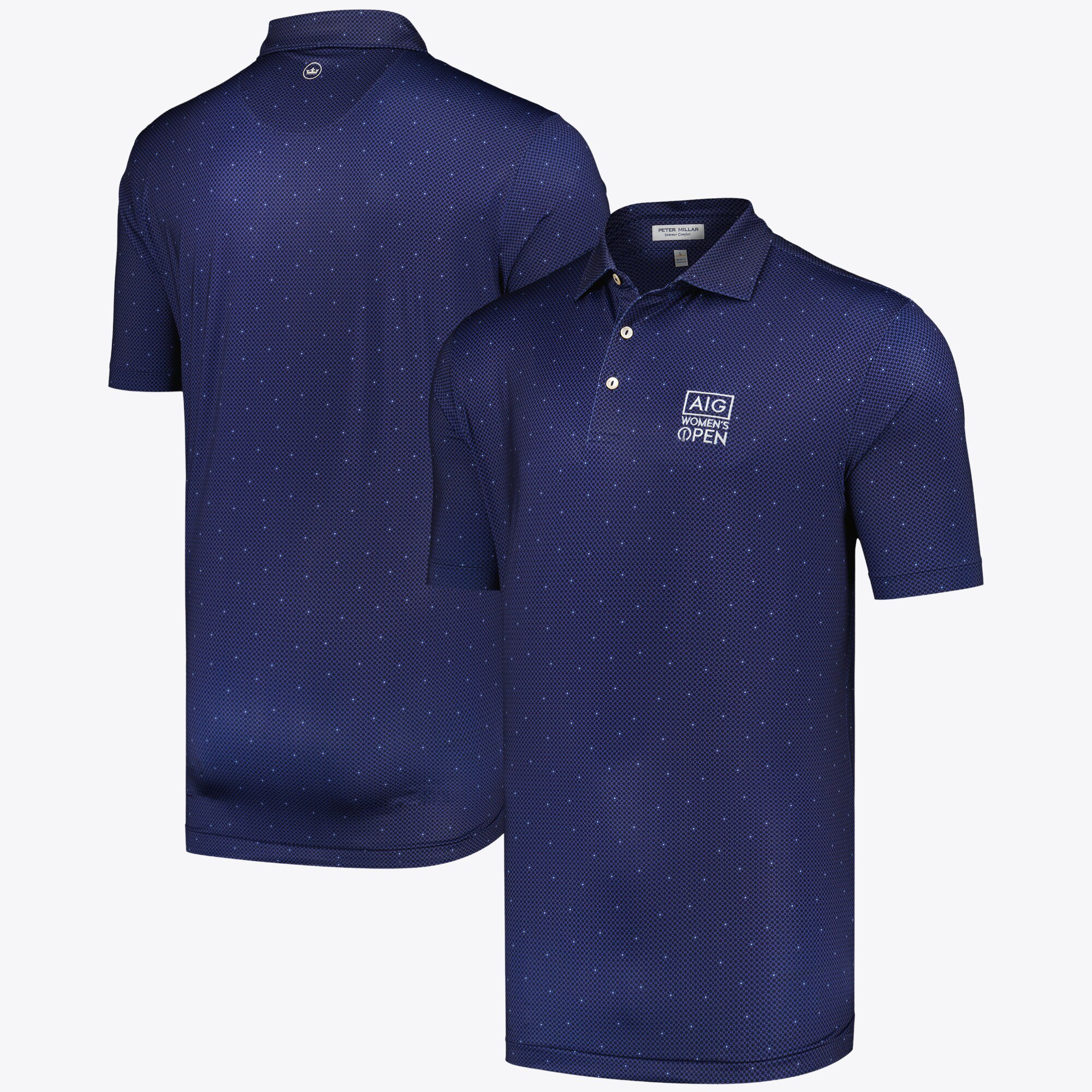 Polo AIG da donna Open Peter Millar North Star - blu scuro