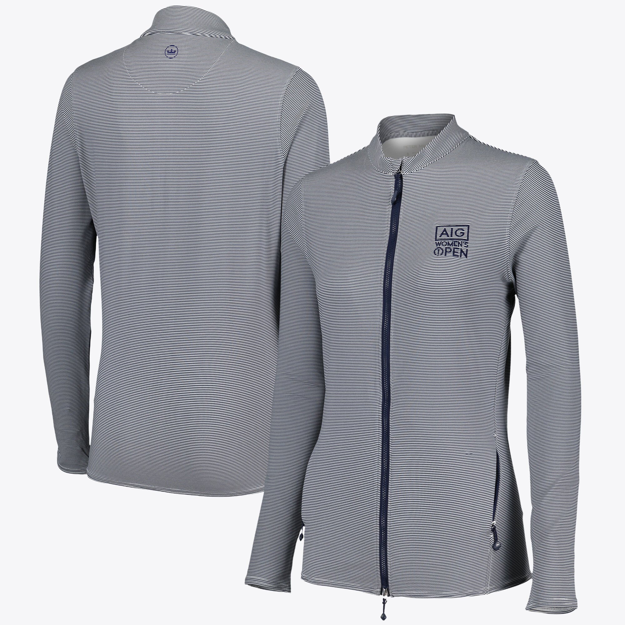 Strato intermedio da donna AIG Open Peter Millar con zip intera - Grigio - Donna