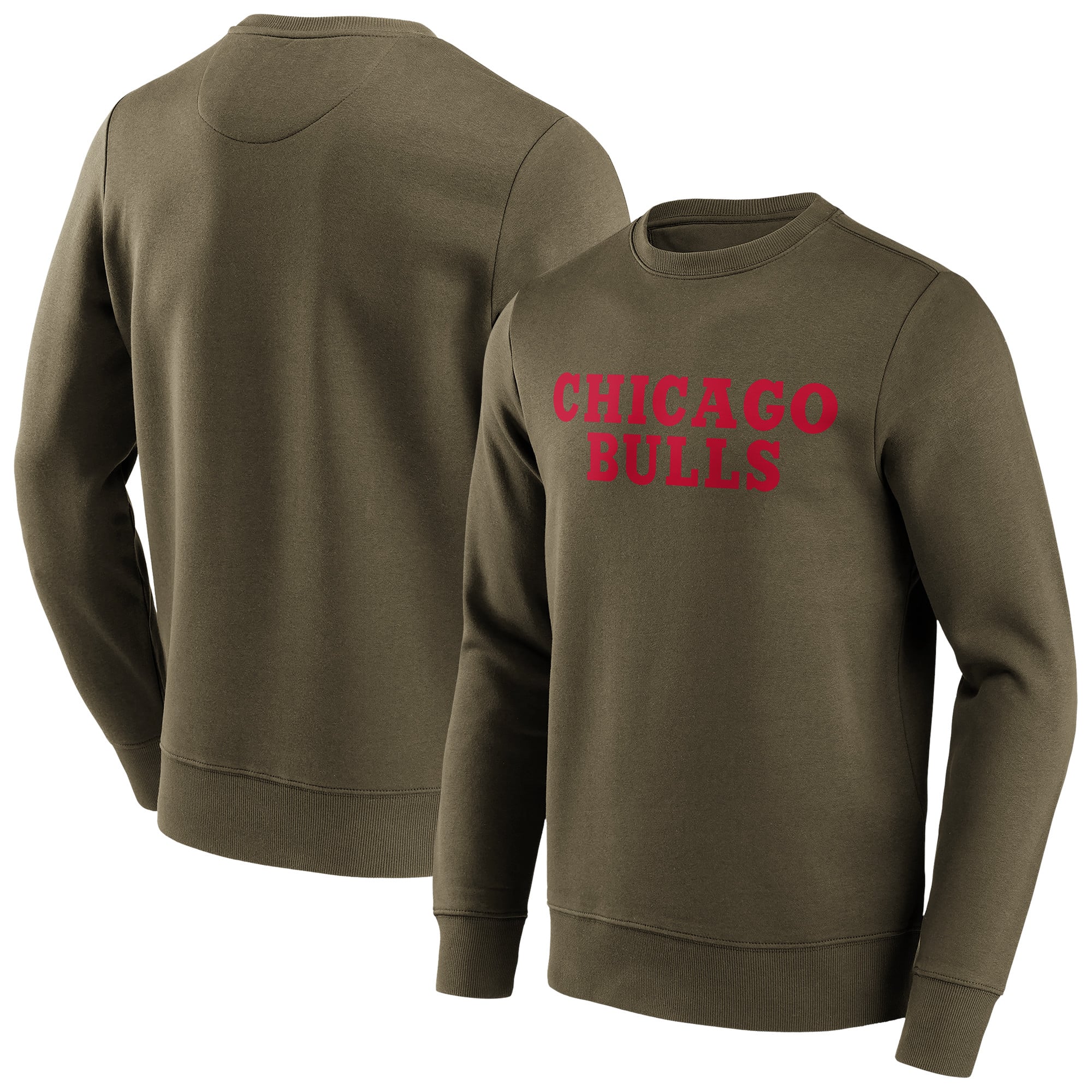 Sudadera Chicago Bulls NBA Fashion Color Wordmark Crew - Grande y alto - Hombre