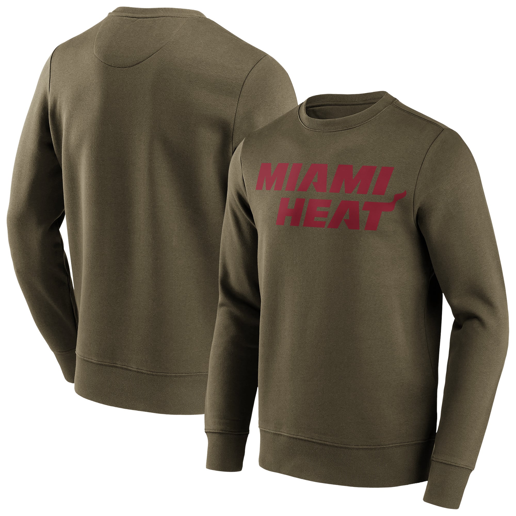 Sudadera Miami Heat NBA Fashion Color Wordmark Crew - Grande y alto - Hombre