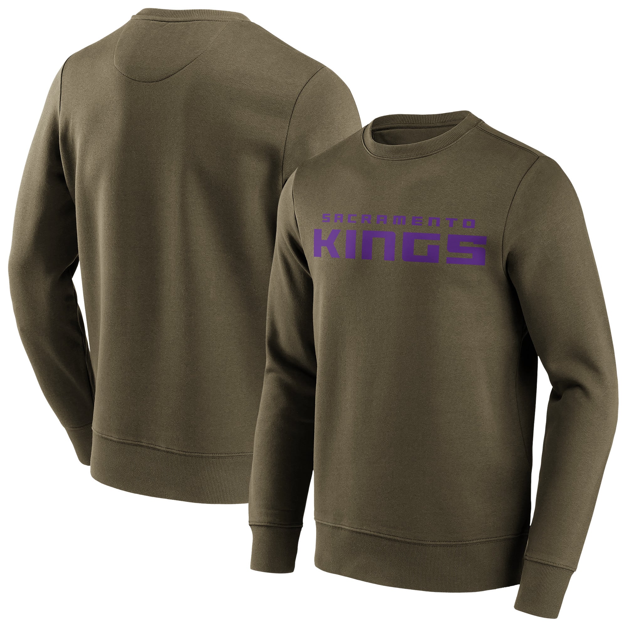 Sacramento Kings NBA Fashion Colour Wordmark Crew Sweatshirt – Big & Tall – Mens