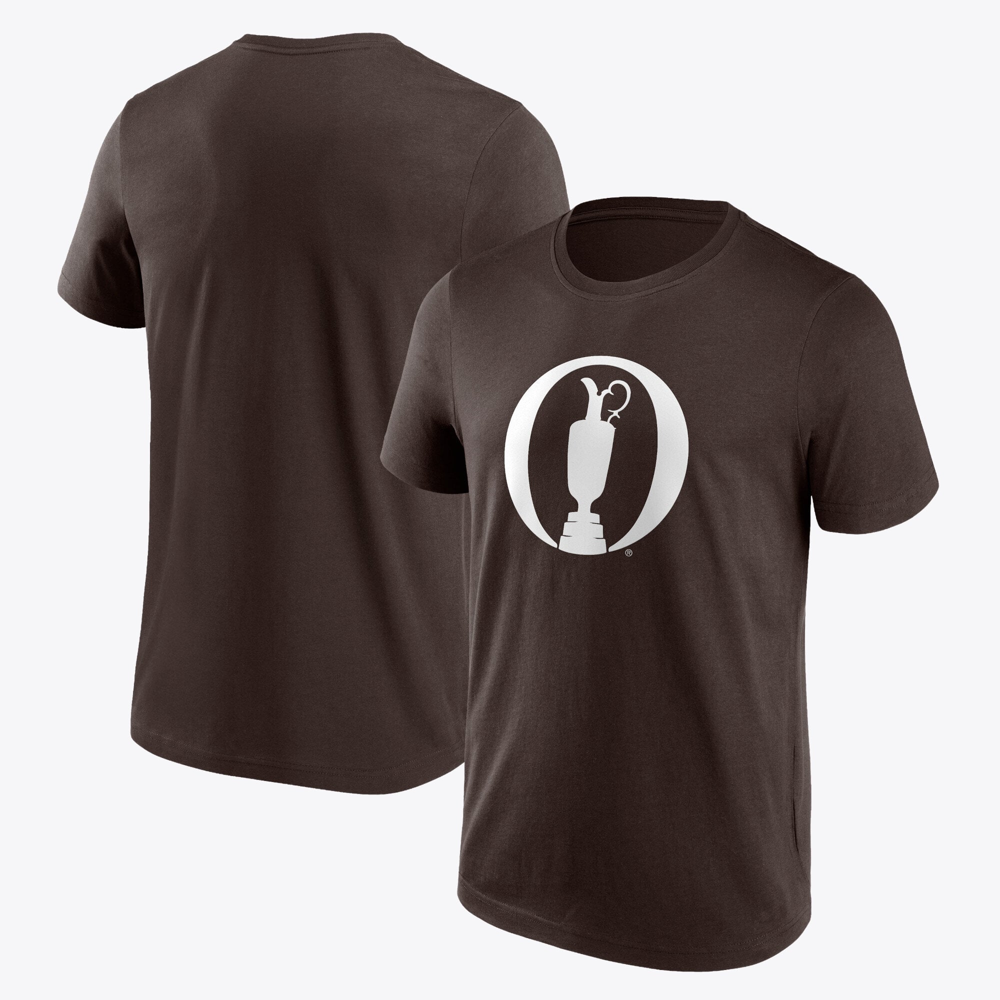T-shirt grafica con logo Open Primary - marrone