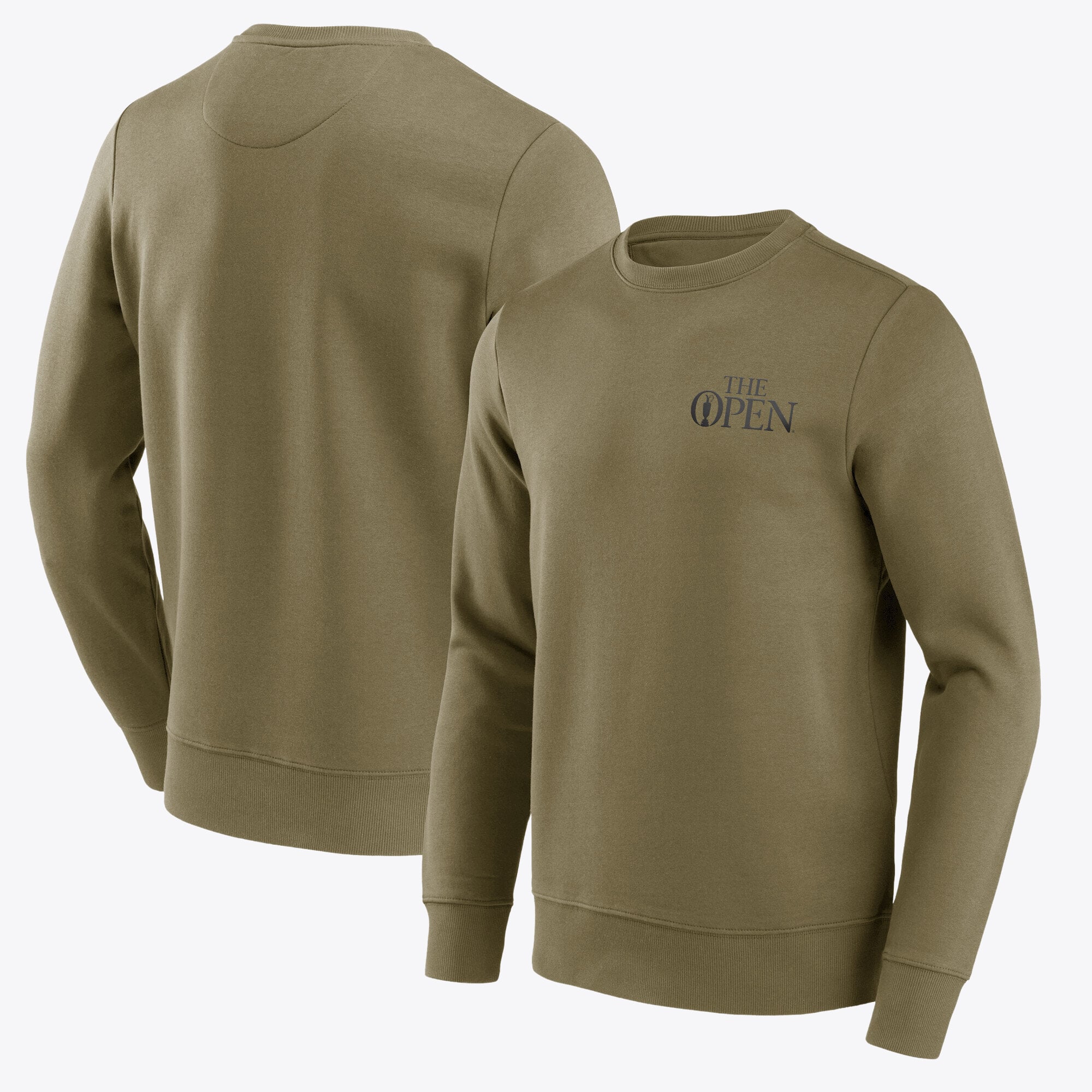 La felpa girocollo con grafica Open Small Mono Logo - Cachi