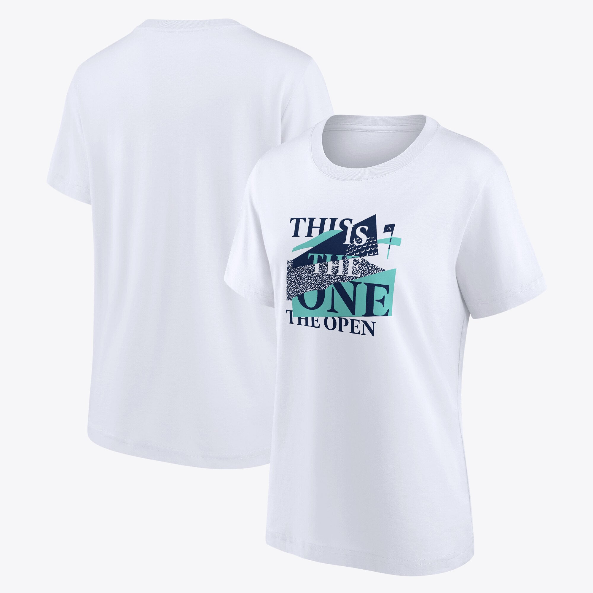 T-shirt grafica The Open Slogan - Bianca - Donna