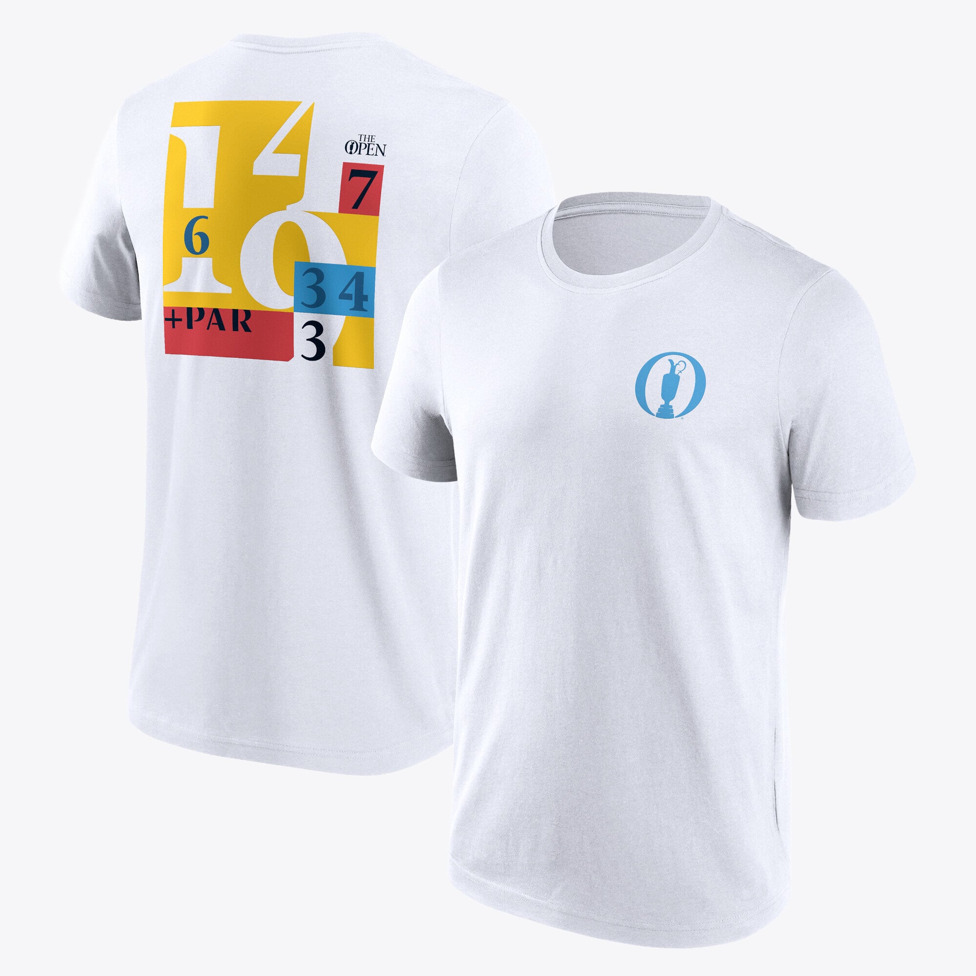 T-shirt grafica The Open Hometown Scorecard - bianca