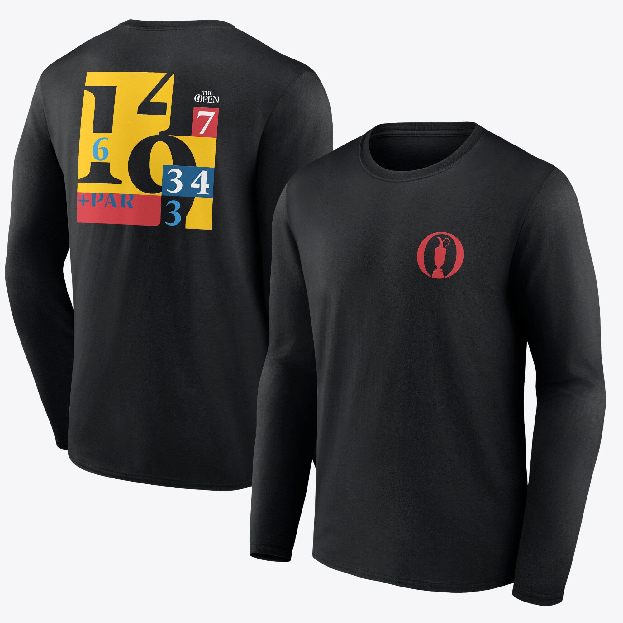 T-shirt a maniche lunghe con grafica Open Hometown Scorecard - nera