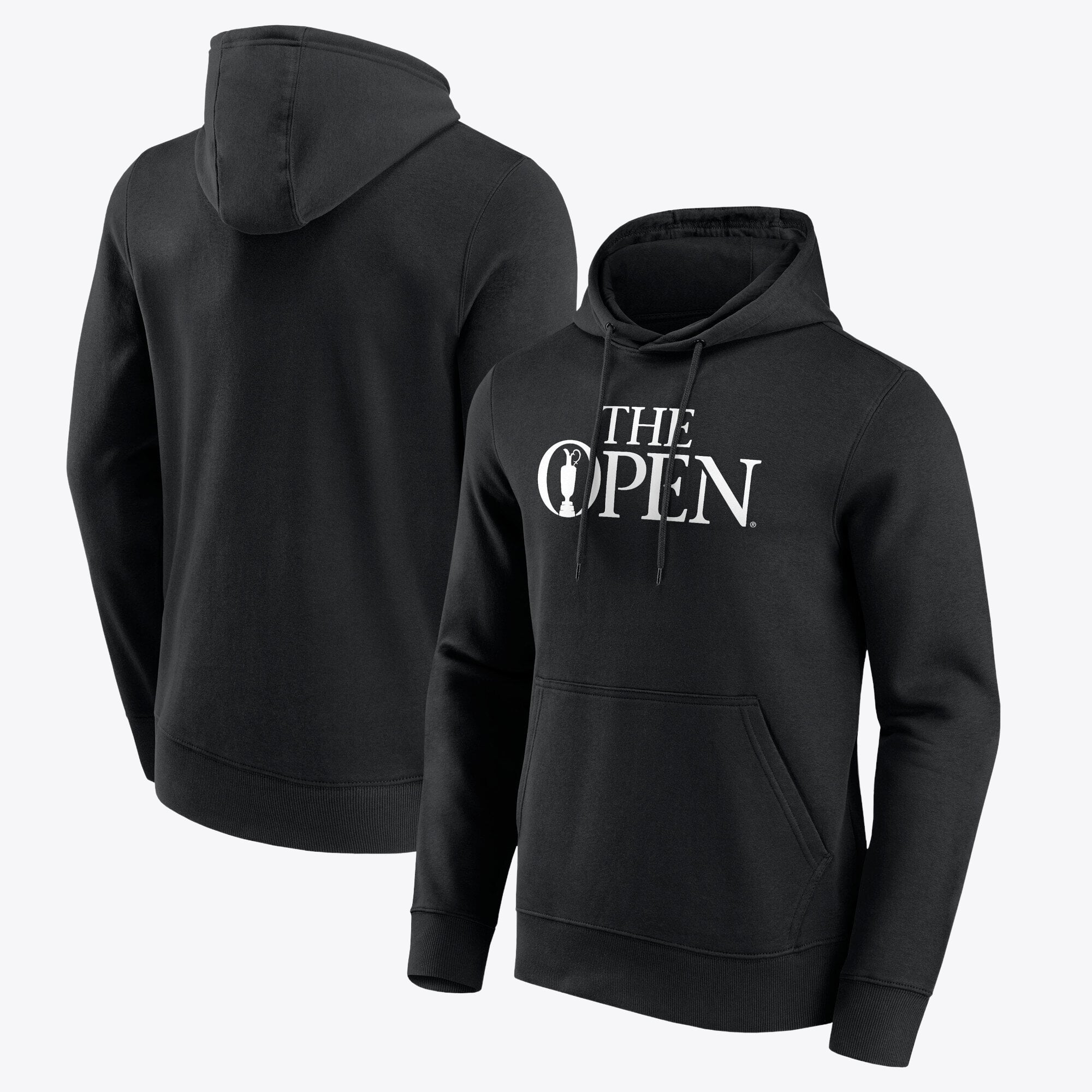 Felpa con cappuccio grafica The Open Wordmark - nera