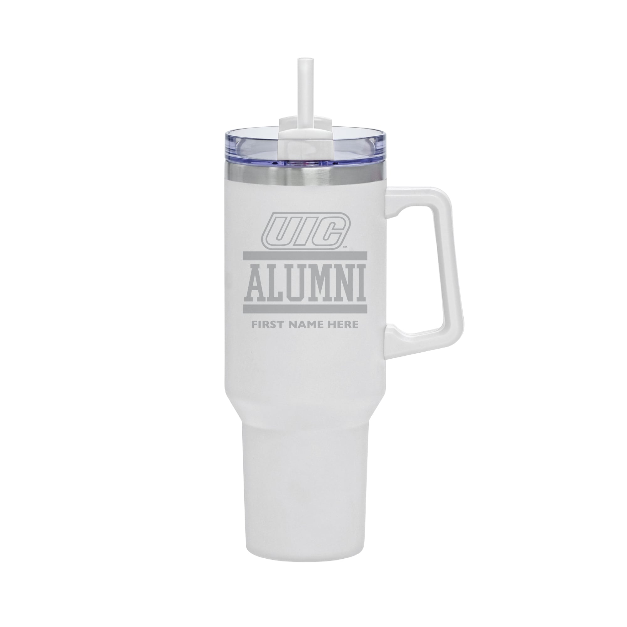 UIC Flames 40oz. Rocky Alumni Personalized Tumbler