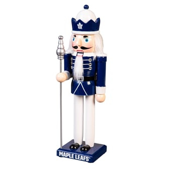 Toronto Maple Leafs 12" Wooden Nutcracker Statue