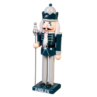 Philadelphia Eagles 12" Wooden Nutcracker Statue