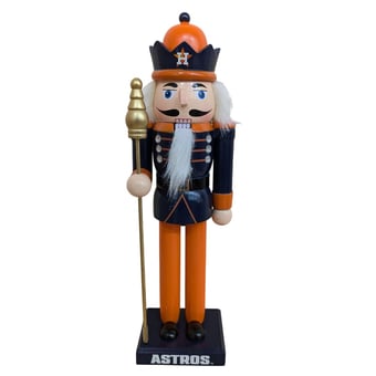 "Houston Astros 12"" Wooden Nutcracker Statue"