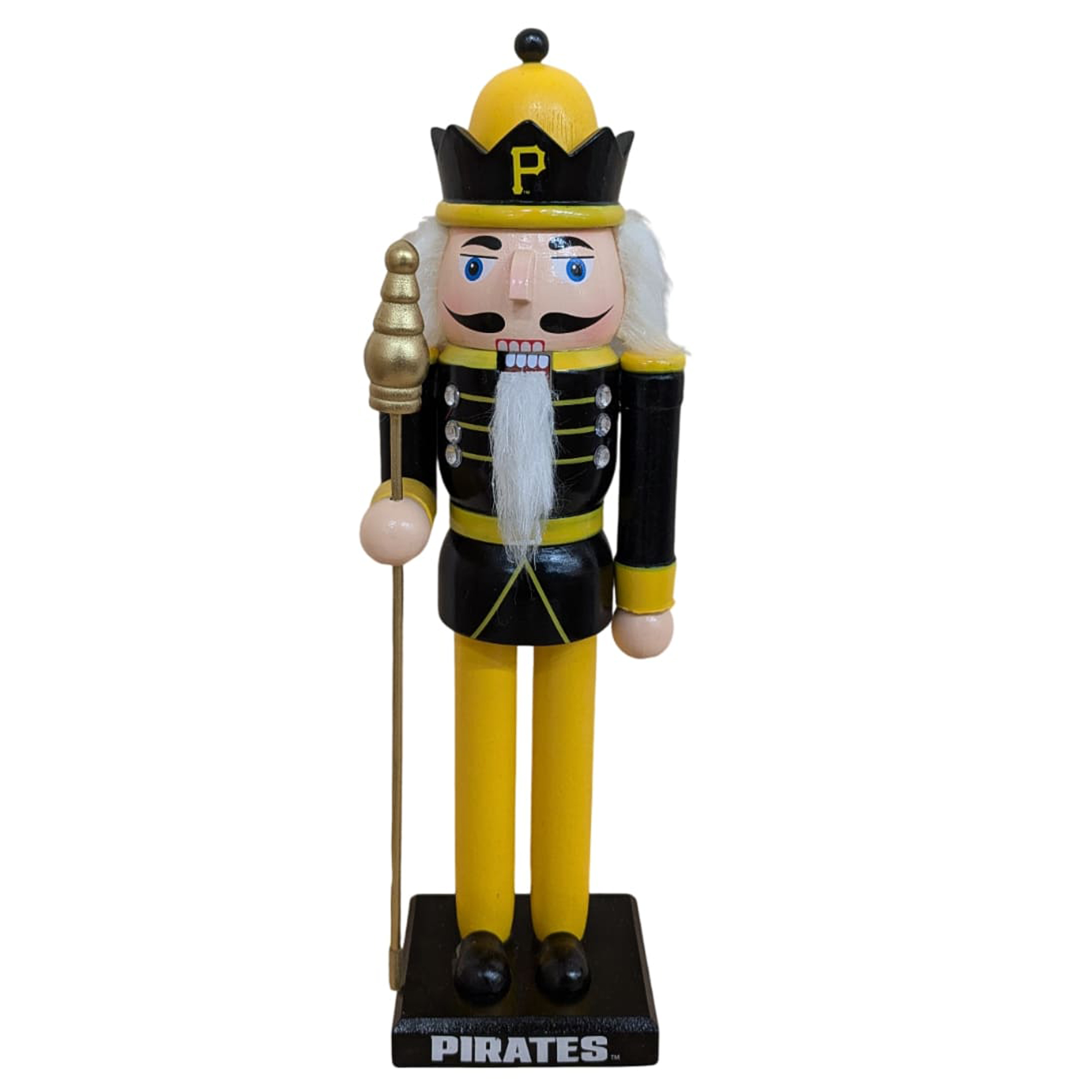 Pittsburgh Pirates 12" Wooden Nutcracker Statue