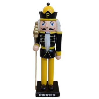 "Pittsburgh Pirates 12"" Wooden Nutcracker Statue"