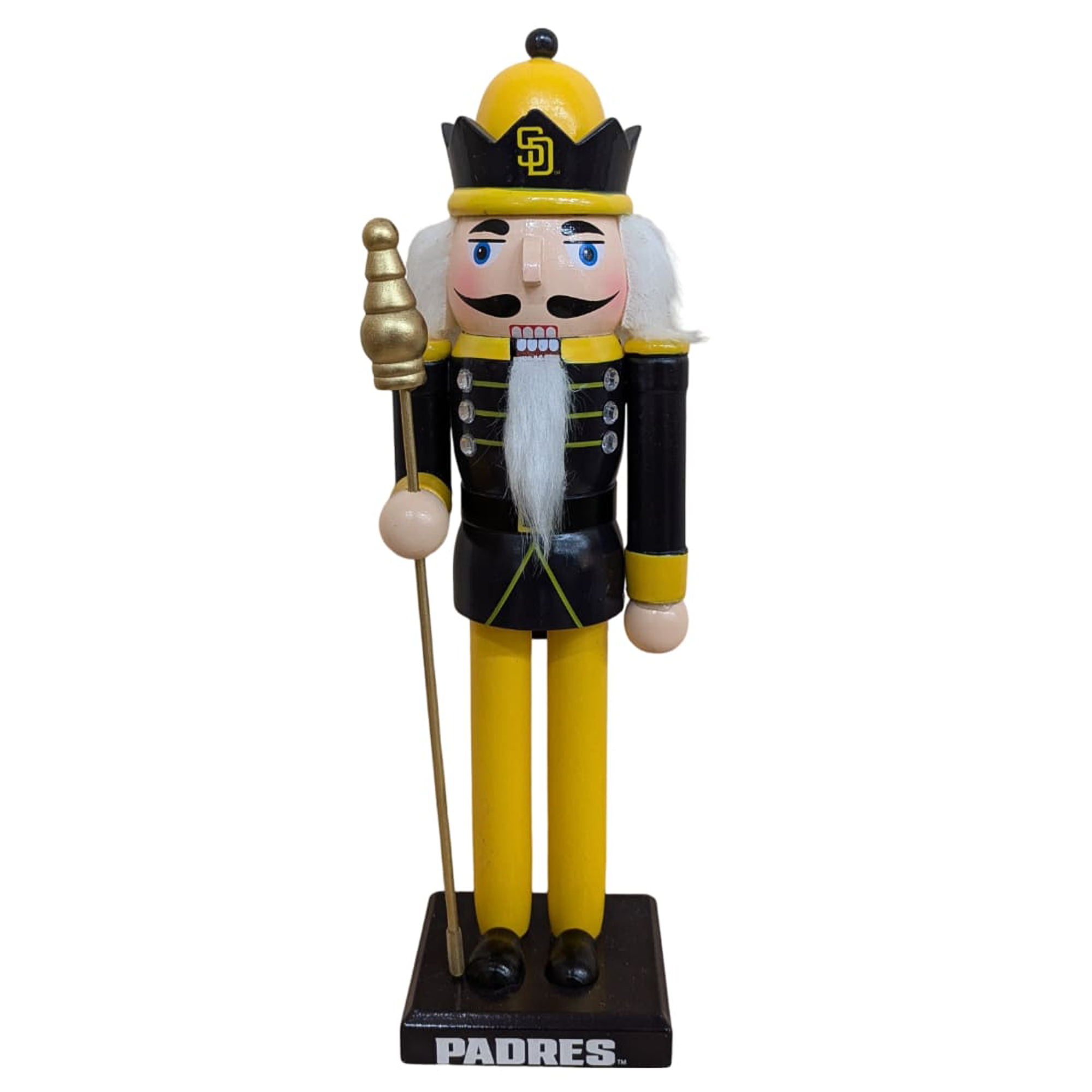 San Diego Padres 12" Wooden Nutcracker Statue
