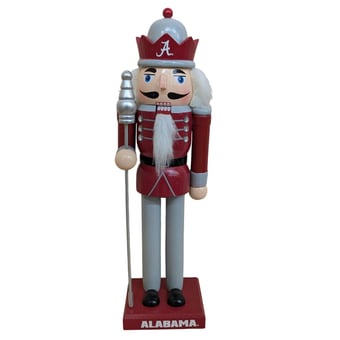 "Alabama Crimson Tide 12"" Wooden Nutcracker Statue"