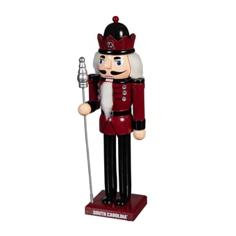 South Carolina Gamecocks 12" Wooden Nutcracker Statue