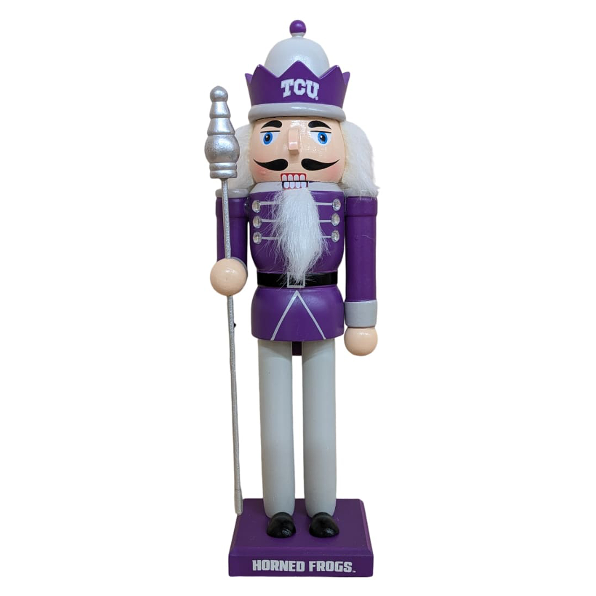 TCU Horned Frogs 12″ Wooden Nutcracker Statue TCU Horned Frogs 12″ Wooden Nutcracker Statue