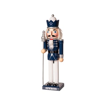 "Dallas Cowboys 12"" Wooden Nutcracker Statue"