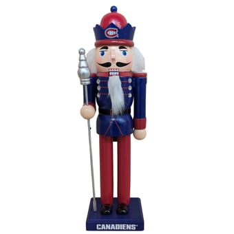 "Montreal Canadiens 12"" Wooden Nutcracker Statue"