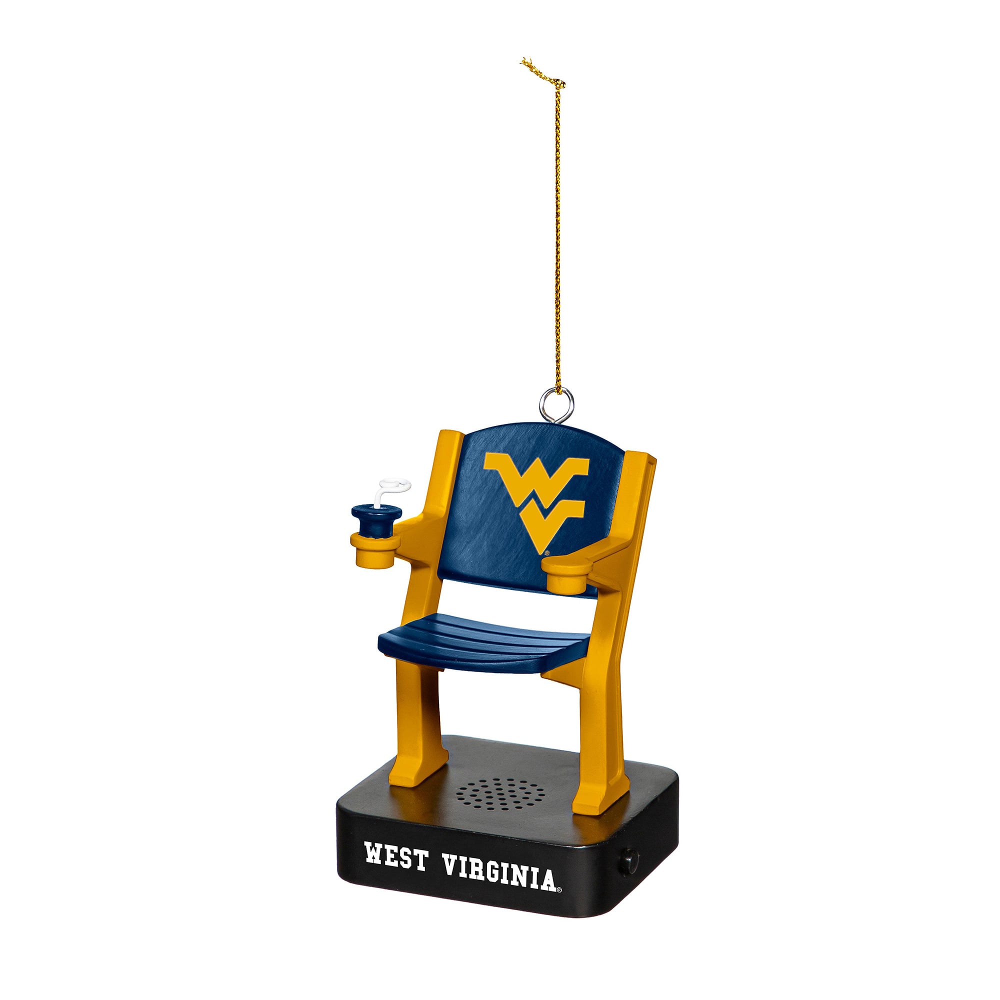 West Virginia Mountaineers Stadium Seat Ornament with Sound
