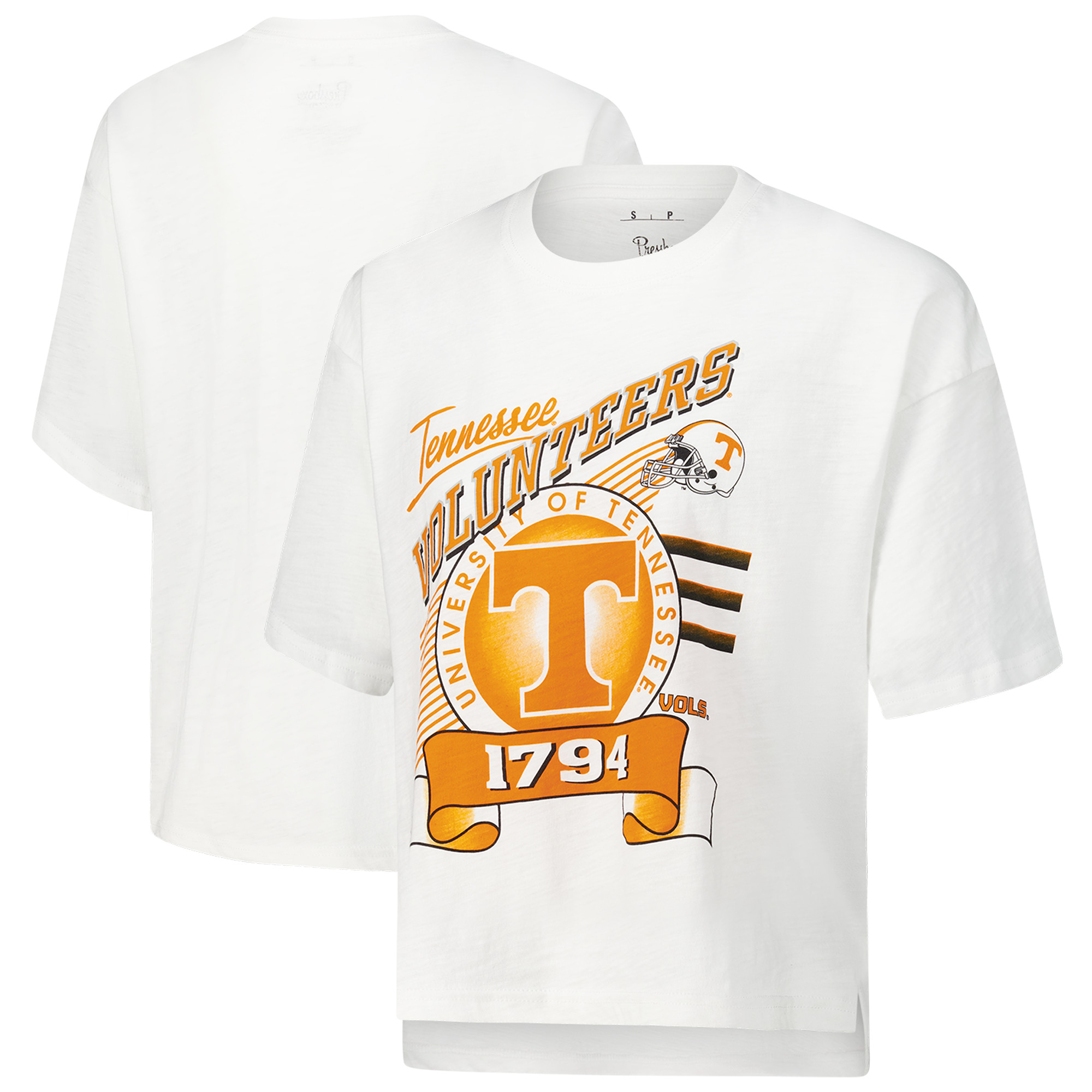 Women’s Pressbox White Tennessee Volunteers Rock & Roll Slub T-Shirt Women’s Pressbox White Tennessee Volunteers Rock & Roll Slub T-Shirt