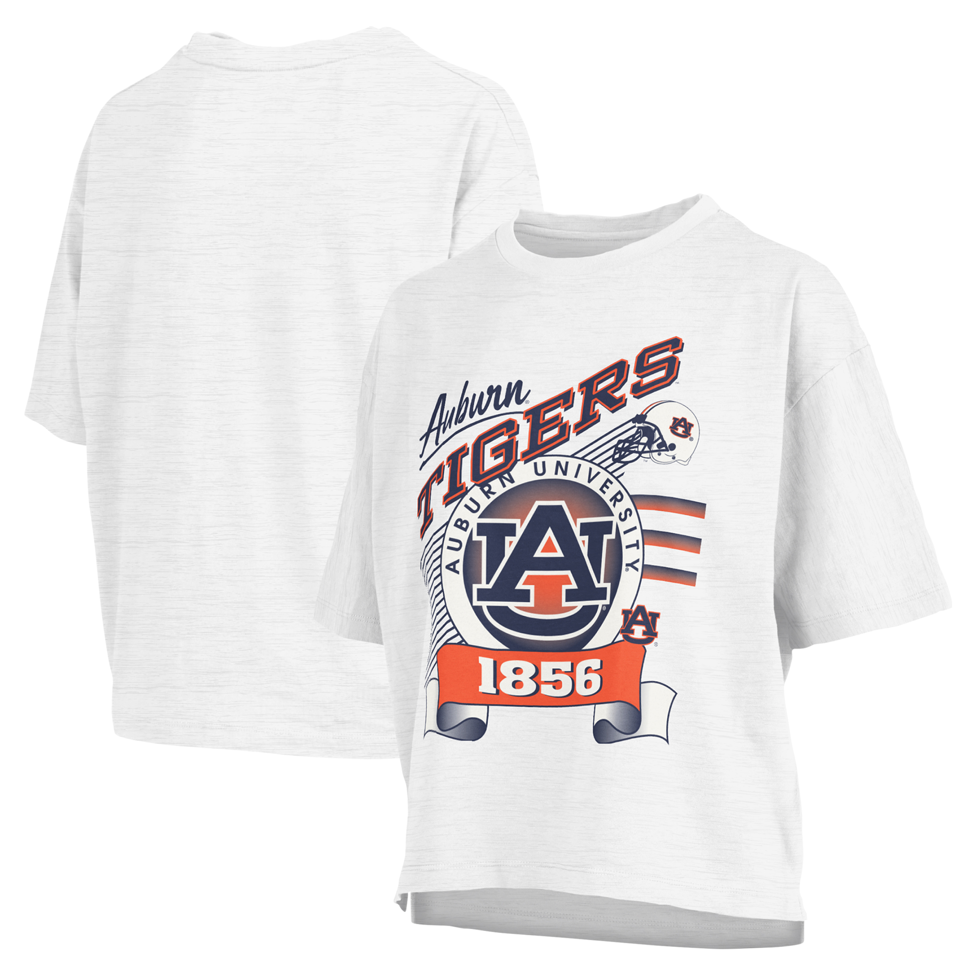 Women’s Pressbox White Auburn Tigers Rock & Roll Slub T-Shirt Women’s Pressbox White Auburn Tigers Rock & Roll Slub T-Shirt