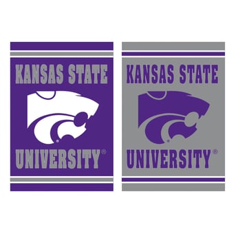 Kansas State Wildcats 12.5" x 18" Double-Sided Embossed Suede Garden Flag